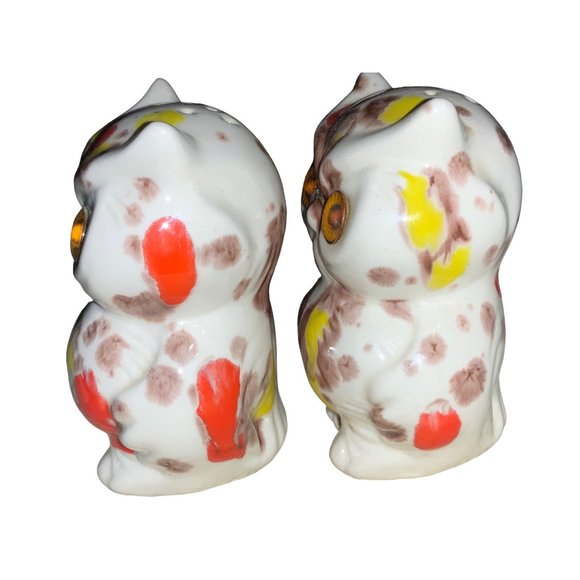 Owl Salt and Pepper Shaker Set- Colorful - Picture 5 of 16